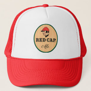 Bière anglaise rouge de casquette