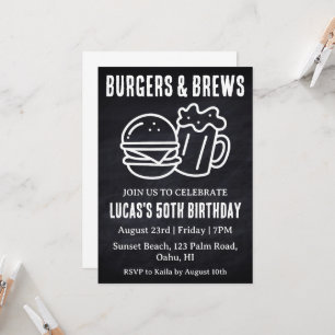 bière bbq invitation anniversaire