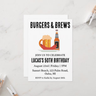 bière bbq invitation anniversaire