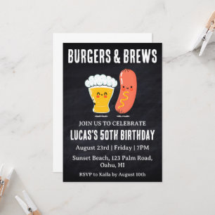 bière bbq invitation anniversaire