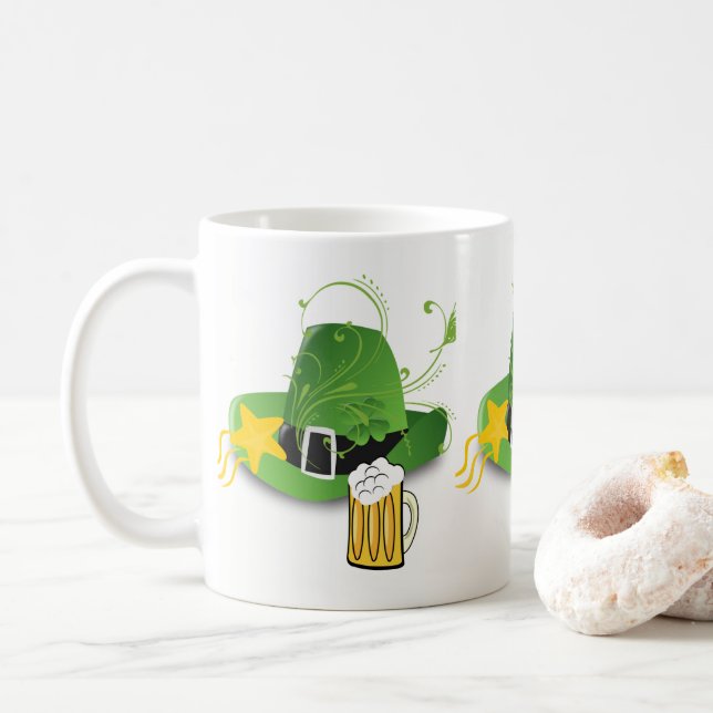 Bière Casquette de la Mug de la Saint Patrick (Avec donut)