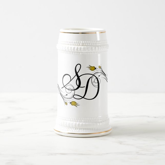Bière Chope à boire monogrammée (Centre)