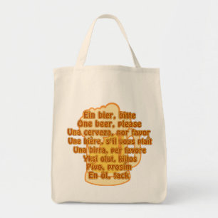 BIÈRE dans le sac langues - choisir style & couleu