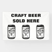 BIÈRE D'ARTISANAT VENDUE ICI UNE BANNIÈRE