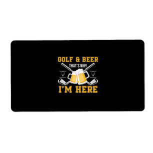 Bière Drinker Golf Et Bière Anniversaire