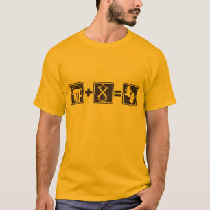 Bière drôle + aucun préservatif = T-shirt jumea