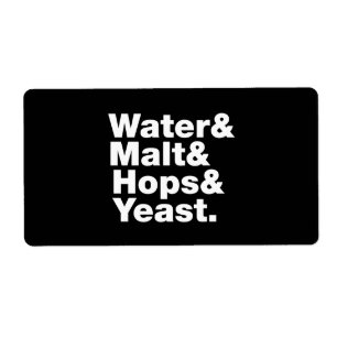 Bière = Eau & Malt & Hops & Yeast.