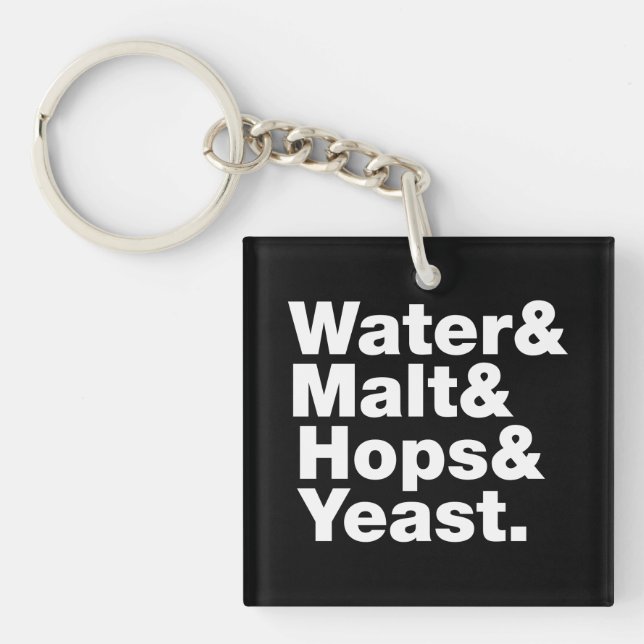 Bière = Eau & Malt & Hops & Yeast. (Devant)