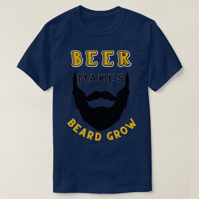 Bière fait la barbe croissance classique TShirt (Design devant)