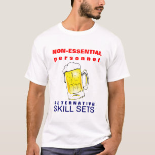 Bière Furloughed buvant le T-shirt drôle