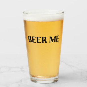 Biére Pour Moi Verre à Pint à Typographie Drôle