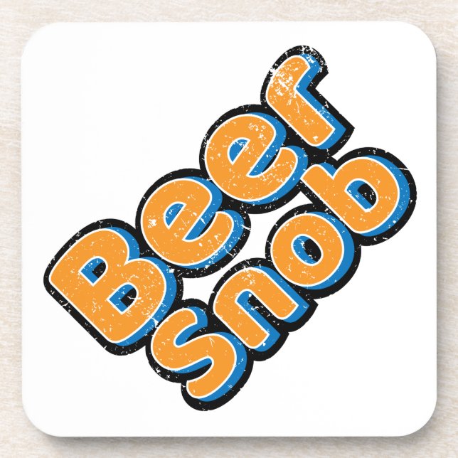 Bière Snob Dessous de verre de bière Vintage (Devant)