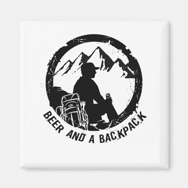 BièreAndaSac à dos Aimant de la bière (Devant)