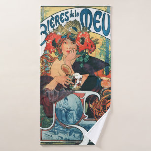 Bieres de la Meuse, Mucha Bath Towel