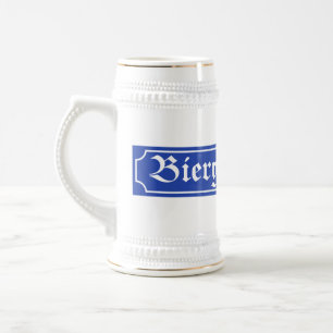 Biergarten Sign, Bayern, Germany Beer Stein