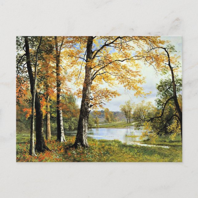 Bierstadt - A Quiet Lake Postcard (Front)