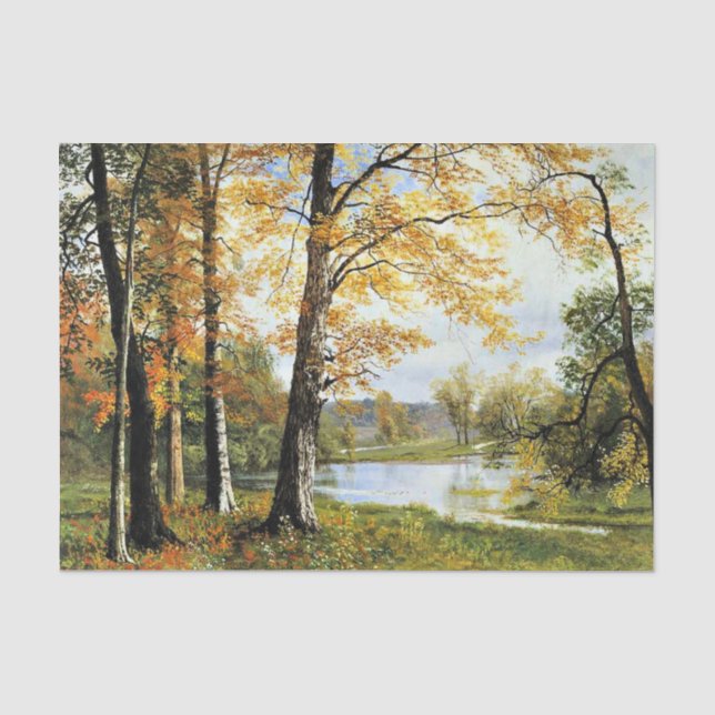 Bierstadt - A Quiet Lake  Tissue Paper (Front)