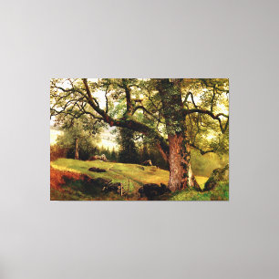 Bierstadt - A Trail through the Trees, Canvas Print