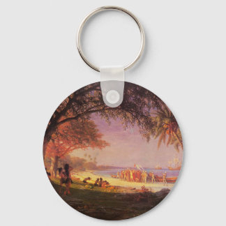 Bierstadt Albert, The Landing of Columbus Keychain