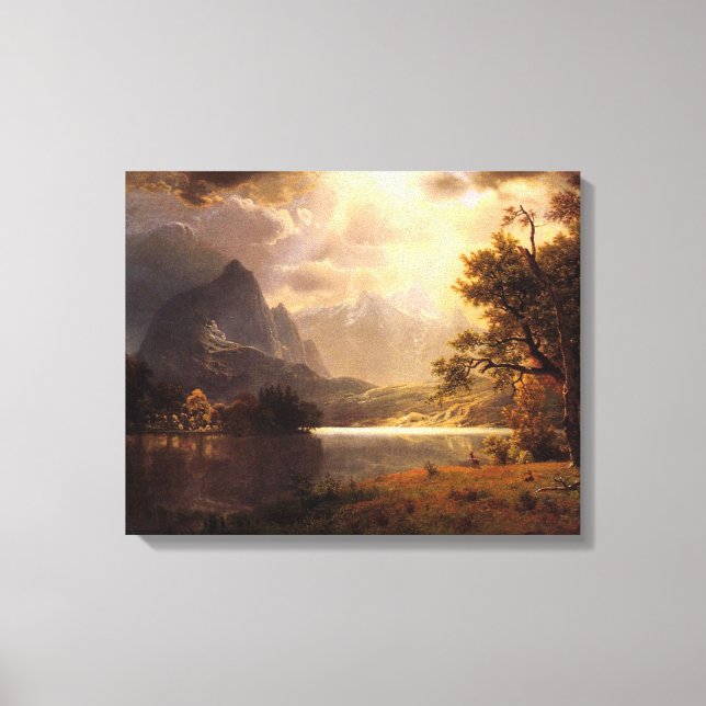 Bierstadt Estes Park Colorado Canvas Print (Front)