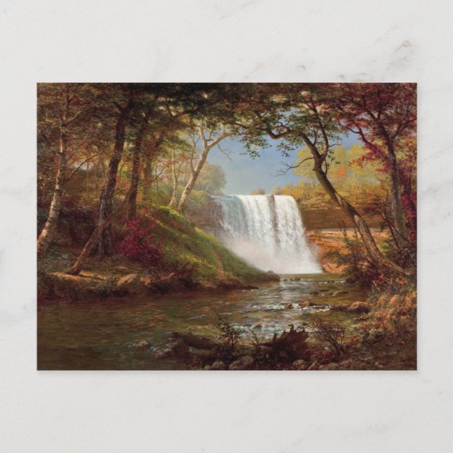 Bierstadt Minnehaha Falls Painting Postcard (Front)