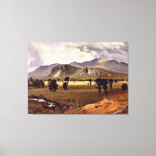 Bierstadt - Moat Mountain, New Hampshire Canvas Print (Front)