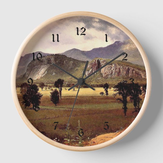 Bierstadt - Moat Mountain, New Hampshire Clock (Front)