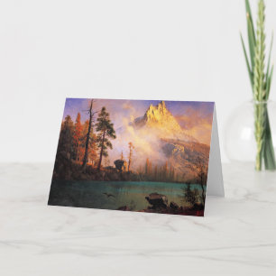 Bierstadt - Mountain Lake, fine art, Card