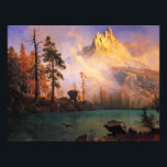 Bierstadt - Mountain Lake, fine art painting Photo Print<br><div class="desc">Mountain Lake - Beautiful scenic painting by American artist,  Albert Bierstadt</div>