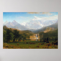 Bierstadt Rocky Mountains Landers Peak Painting