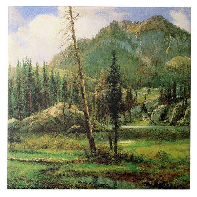 Bierstadt - Sierra Nevada Mountains, Tile (Front)