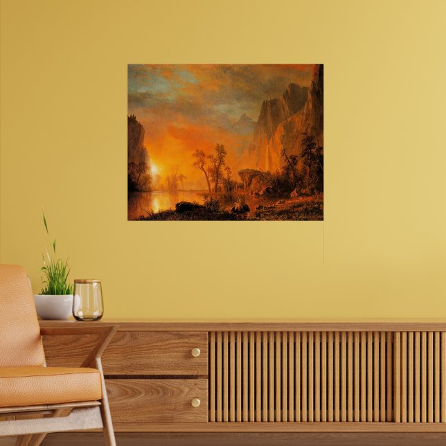 Bierstadt - Sunset in the Rockies, Poster (Living Room 2)