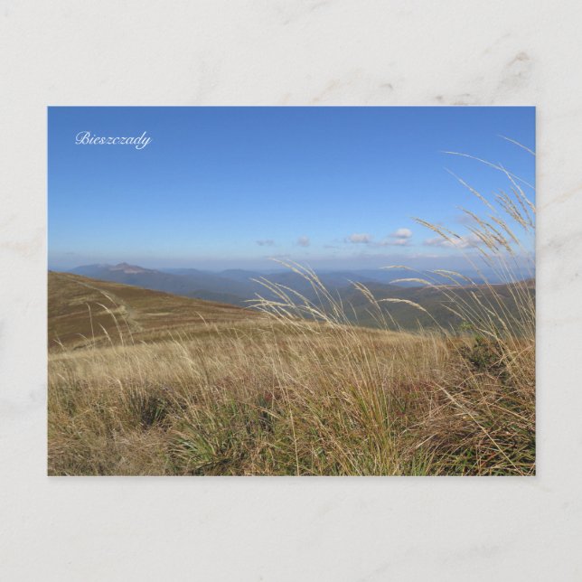 Bieszczady mountains postcard (Front)