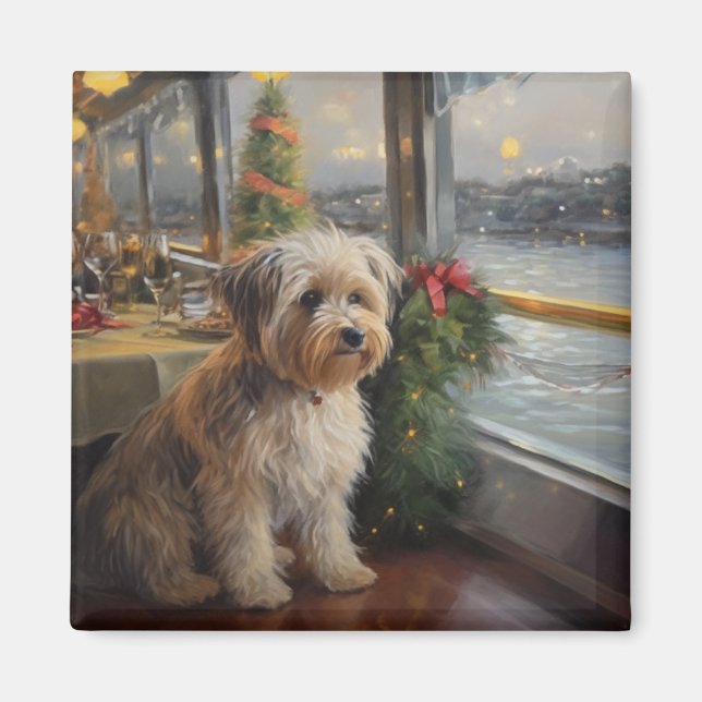 Biewer Terrier Christmas Cruise: Pawsome Holiday  Magnet (Front)