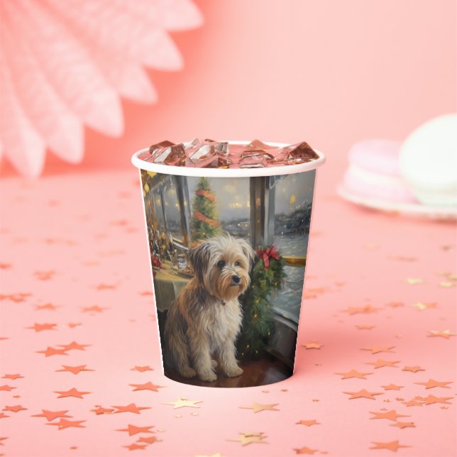 Biewer Terrier Christmas Cruise: Pawsome Holiday  Paper Cups (Insitu)