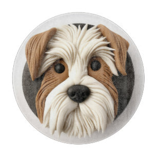 Biewer Terrier Dog 3D Inspired Cutting Board