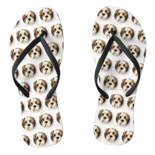 Biewer Terrier Dog 3D Inspired Flip Flops