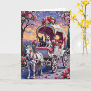 Biewer Terrier Dog Valentine's Day Card