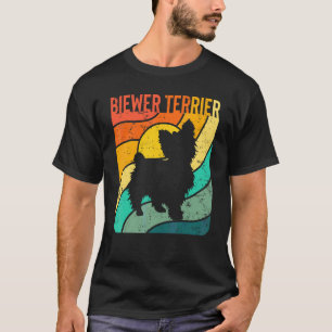 Biewer Terrier Vintage Sunset Mom Dad T-Shirt