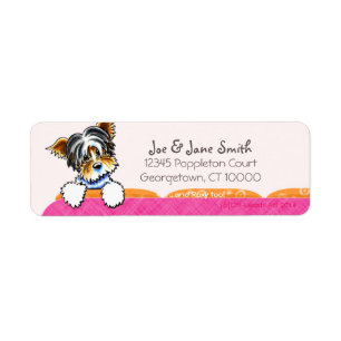 Biewer Yorkie Pink Couch Custom Pet Name