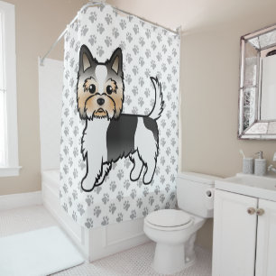 Biewer Yorkshire Terrier Cartoon Dog & Paws