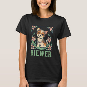 Biewer Yorkshire Terrier Puppy in an Art Nouveau G T-Shirt