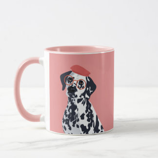 Biff The Artist Dalmatian Dog Mug