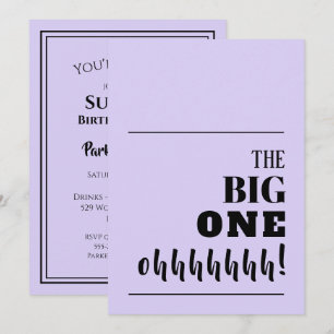 BIG 100 Invitations d'anniversaire