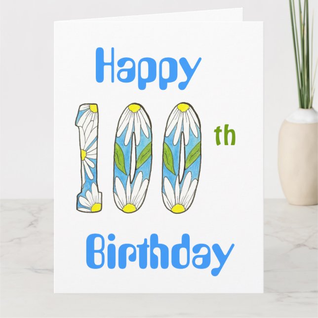 Big 100th Birthday Card (Front)