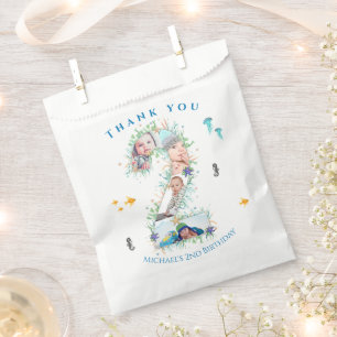Big 2nd Photo Collage Birthday Under The Sea Favour Bag