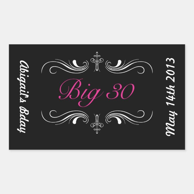 Big 30 sticker (Front)