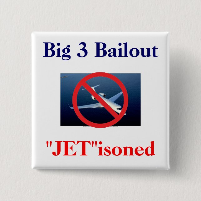 Big 3 - "Jet"isoned 2 Inch Square Button (Front)