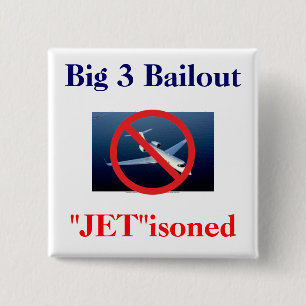 Big 3 - "Jet"isoned 2 Inch Square Button