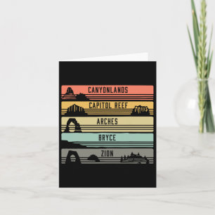 Big 5 Utah National Parks Shirt Hiking Card